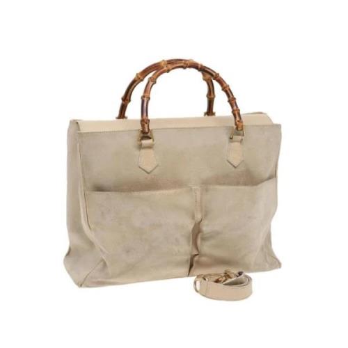 Gucci Vintage Pre-owned Mocka totevskor Beige, Dam