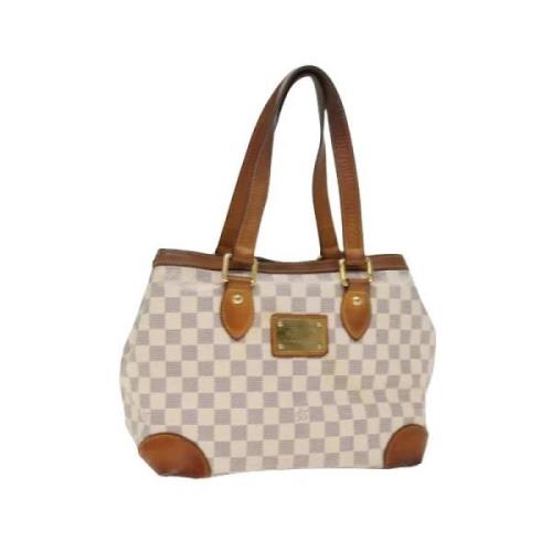 Louis Vuitton Vintage Pre-owned Canvas axelremsvskor Beige, Dam