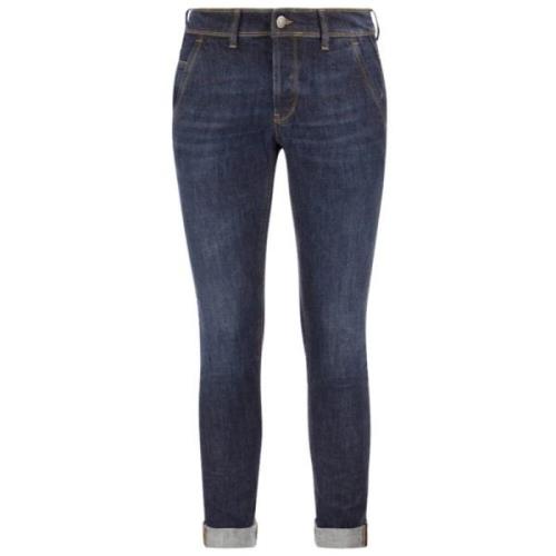 Dondup Mörkblå Skinny Denim Jeans Blue, Herr