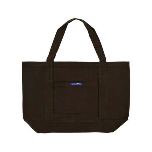 A-Cold-Wall Brun Bomull Twill Toteväska Brown, Unisex