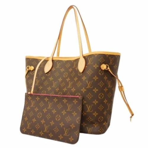 Louis Vuitton Vintage Pre-owned Tyg axelremsvskor Brown, Dam