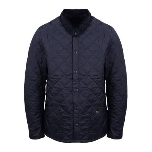 Barbour Diamantquiltad nylonjacka Fw23 Blue, Herr