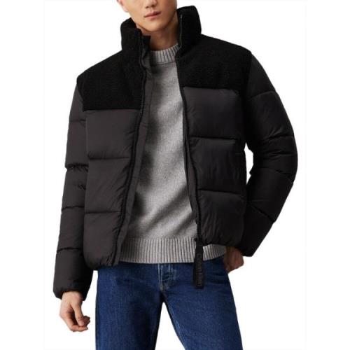 Calvin Klein Svart Sherpa Pufferjacka Black, Herr