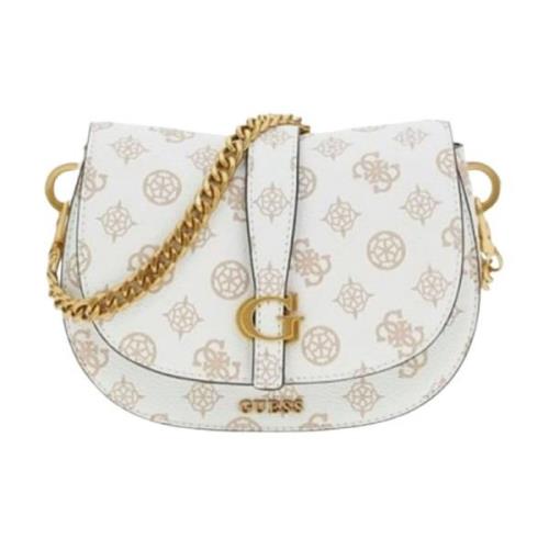 Guess Mini Crossbody Väska för Kvinnor White, Dam