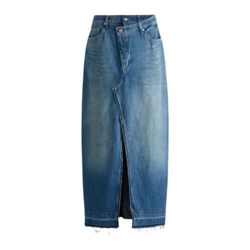 Hugo Boss Denimkjol för Kvinnor Blue, Dam