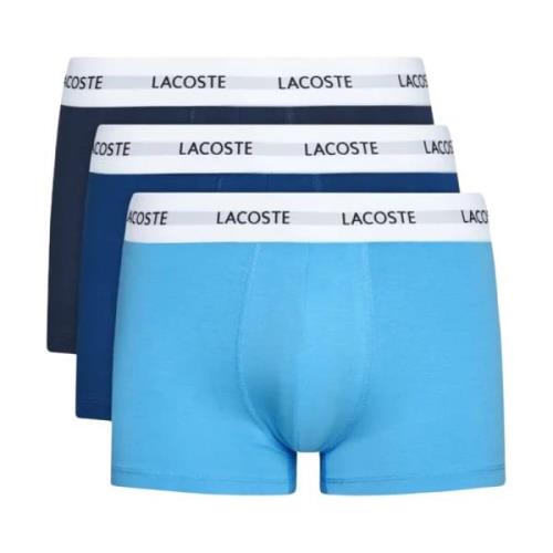 Lacoste 3-Pack Stretch Bomullsboxers - Slip Blue, Herr