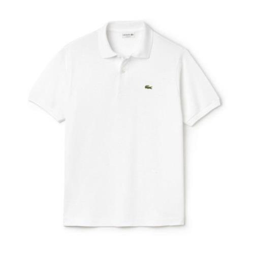 Lacoste Klassisk Polo Tröja i Vit Bomull White, Herr