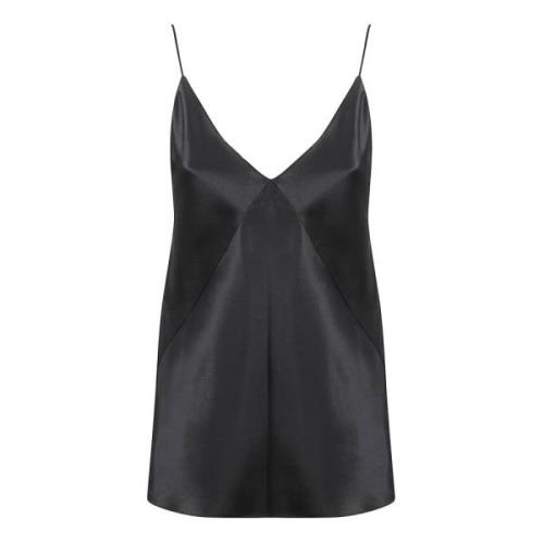 Max Mara Svart Top Metello Black, Dam