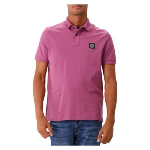 Stone Island Rose Quartz Bomull Polo Skjorta Pink, Herr