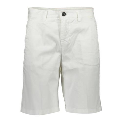 North Sails Vita Bermuda Shorts med Kontrastdetaljer White, Herr