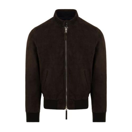 The Jack Leathers Brun Läderjacka Modell Elvis 86 Brown, Herr