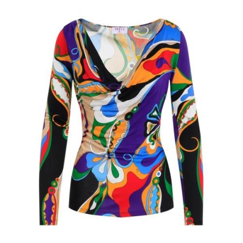 Emilio Pucci Multifärgad Skjorta för Kvinnor Multicolor, Dam