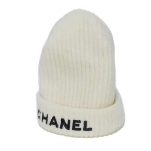 Chanel Vintage Pre-owned Tyg hattar-och-kepsar White, Dam