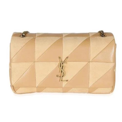 Yves Saint Laurent Vintage Pre-owned Laeder handvskor Beige, Dam