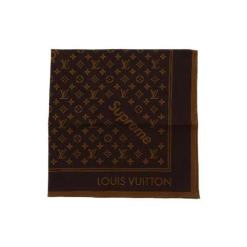 Louis Vuitton Vintage Pre-owned Silke sjalar Brown, Dam