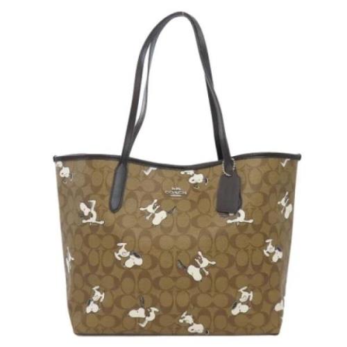 Coach Pre-owned Pre-owned Tyg handvskor Beige, Dam