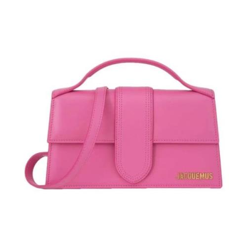 Jacquemus Rosa Läder Crossbody-väska Pink, Dam