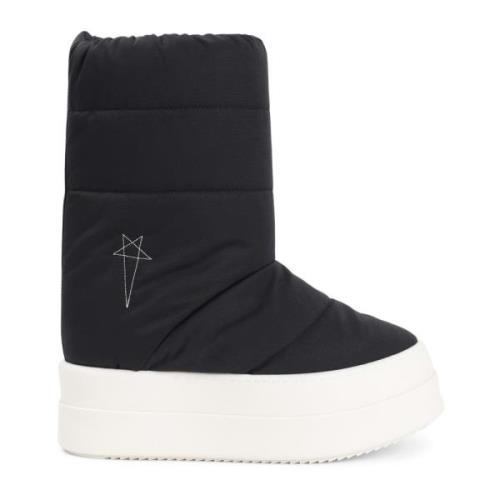 Rick Owens Svarta Ankelboots för Män Black, Herr