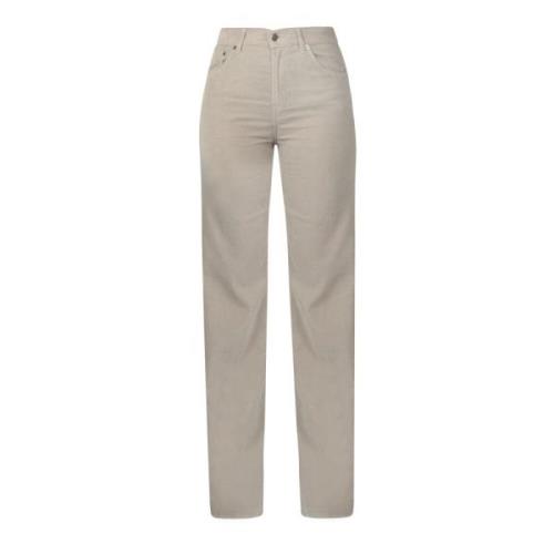 Dondup Stiliga Denim Jeans för Män Beige, Dam