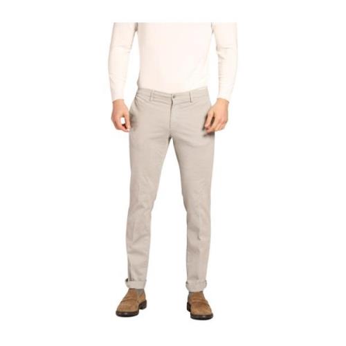 Mason's Gabardine Stretch Chinos Regular Fit Gray, Herr