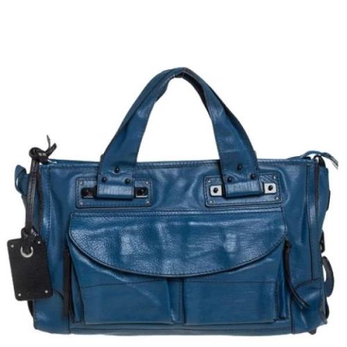 Chloé Pre-owned Pre-owned Laeder axelremsvskor Blue, Dam