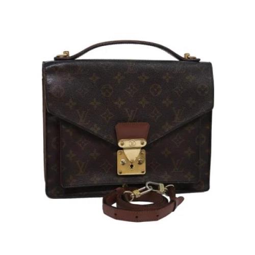 Louis Vuitton Vintage Pre-owned Canvas handvskor Brown, Dam