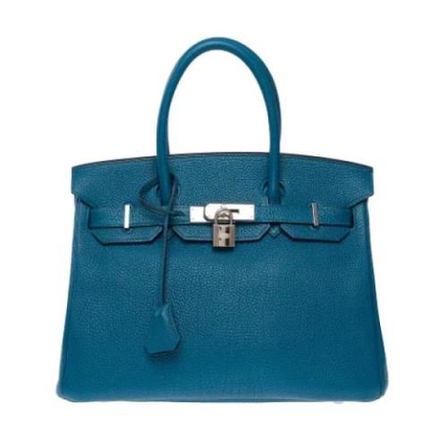 Hermès Vintage Pre-owned Laeder handvskor Blue, Dam