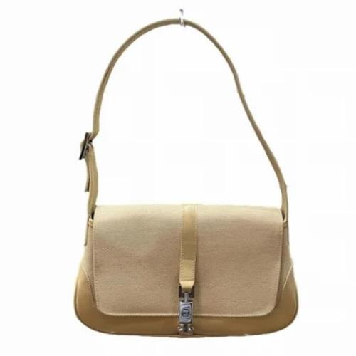 Gucci Vintage Pre-owned Canvas gucci-vskor Beige, Dam