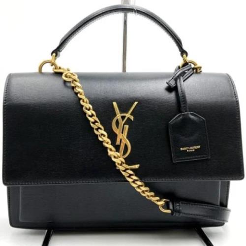 Yves Saint Laurent Vintage Pre-owned Laeder handvskor Black, Dam