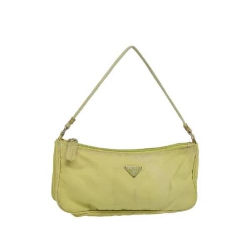 Prada Vintage Pre-owned Nylon prada-vskor Yellow, Dam