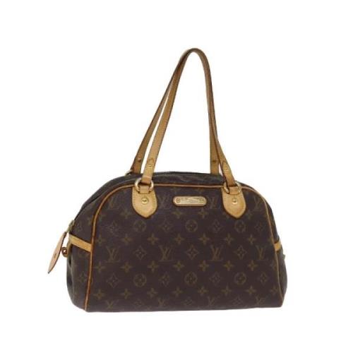 Louis Vuitton Vintage Pre-owned Canvas handvskor Brown, Dam