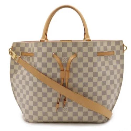 Louis Vuitton Vintage Pre-owned Canvas louis-vuitton-vskor Beige, Dam