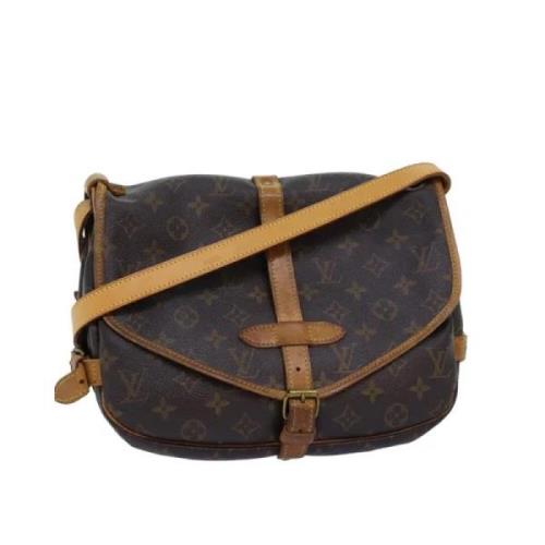 Louis Vuitton Vintage Pre-owned Canvas louis-vuitton-vskor Brown, Dam