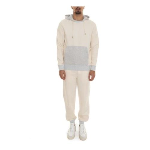 Gran Sasso Tvåfärgad huva sports tracksuit Beige, Herr