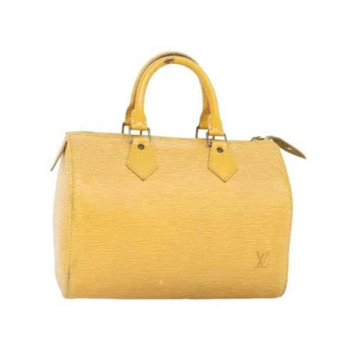 Louis Vuitton Vintage Pre-owned Laeder handvskor Yellow, Dam