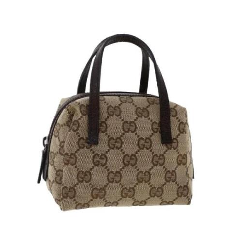 Gucci Vintage Pre-owned Canvas gucci-vskor Beige, Dam