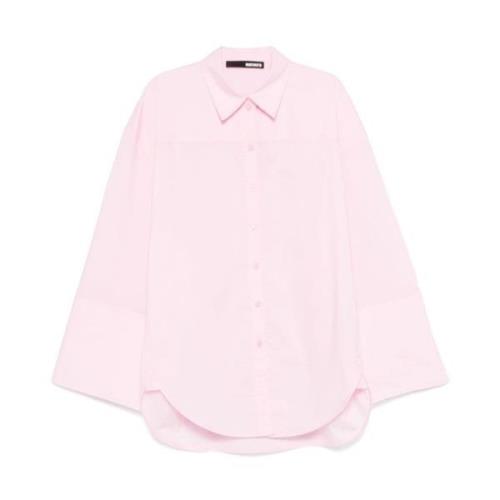 Rotate Birger Christensen Oversized Fairy Skjorta Pink, Dam