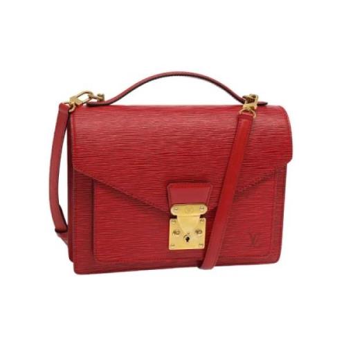 Louis Vuitton Vintage Pre-owned Laeder handvskor Red, Dam