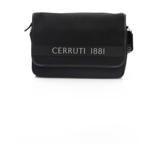 Cerruti 1881 Crossbody Väskor med Logostängning Black, Herr