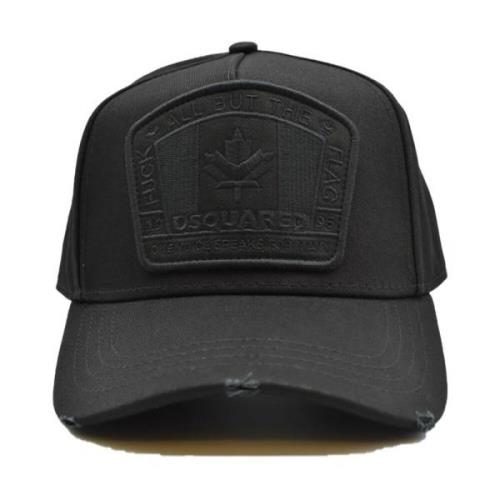 Dsquared2 Stiliga Caps för Män och Kvinnor Black, Herr