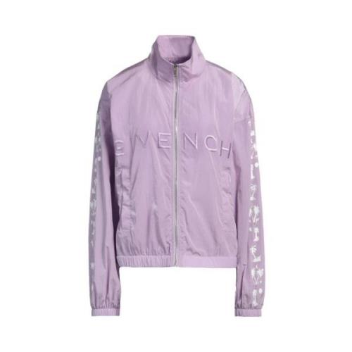 Givenchy Nylonjacka med framfickor Purple, Dam