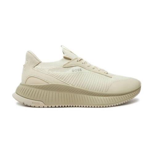 Hugo Boss Herr Sneakers Ttnm_Evo_Slon_Knrsd Beige, Herr