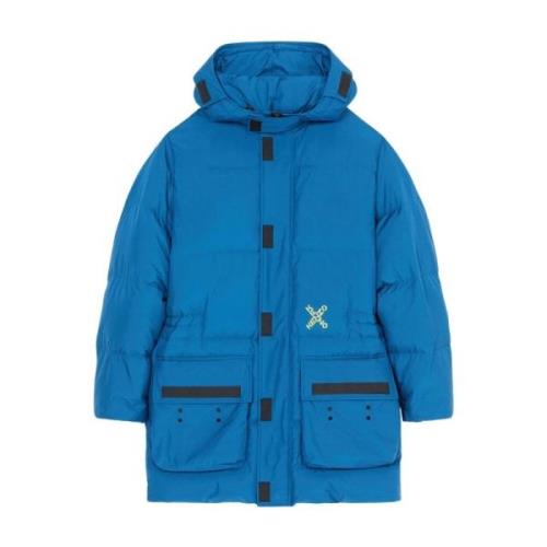 Kenzo Blå Pufferjacka Sportstil Blue, Herr