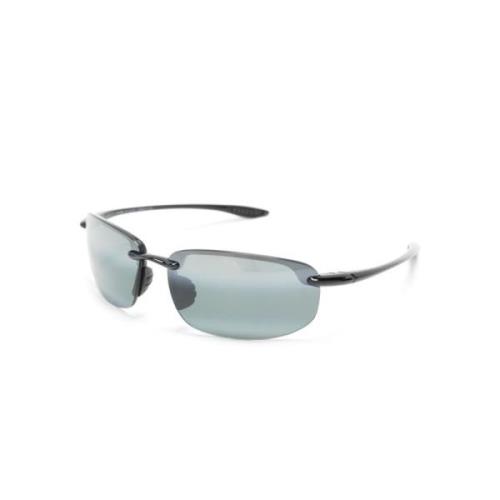 Maui Jim Mj407 02 Black Sunglasses Black, Herr