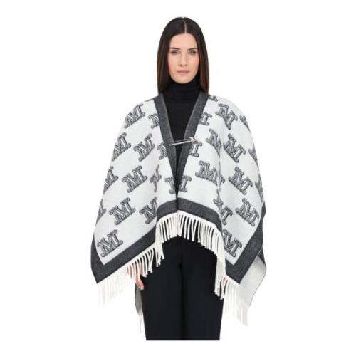 Max Mara Svarta Jackor med Logomotiv White, Dam