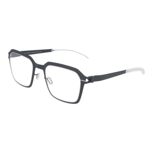 Mykita Modernt fyrkantigt metallramglasögon Gray, Unisex