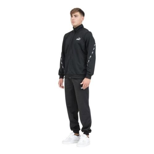 Puma Sporty Poly Tape Tracksuit Black, Herr