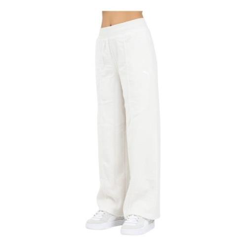 Puma Sportiga vita joggers för kvinnor White, Dam