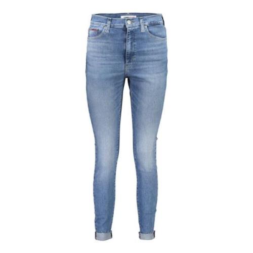 Tommy Hilfiger Blå Denim Jeans med 5 Fickor Blue, Dam