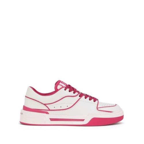 Dolce & Gabbana Stilrena Vita Lädersneakers White, Dam